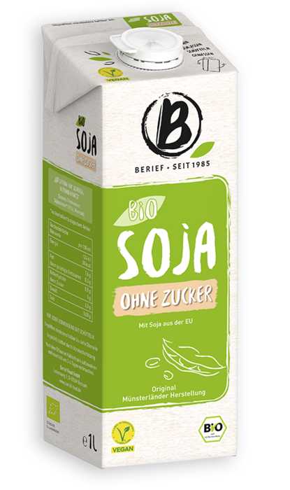 Berief Bio Soja ohne Zucker Abbildung der Packung von demBerief  Bio Soja ohne Zucker Drink
