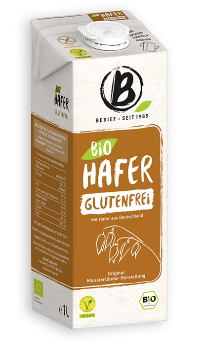 Berief Bio Hafer glutenfrei Abbildung der Packung von dem Berief Bio Hafer glutenfrei Drink