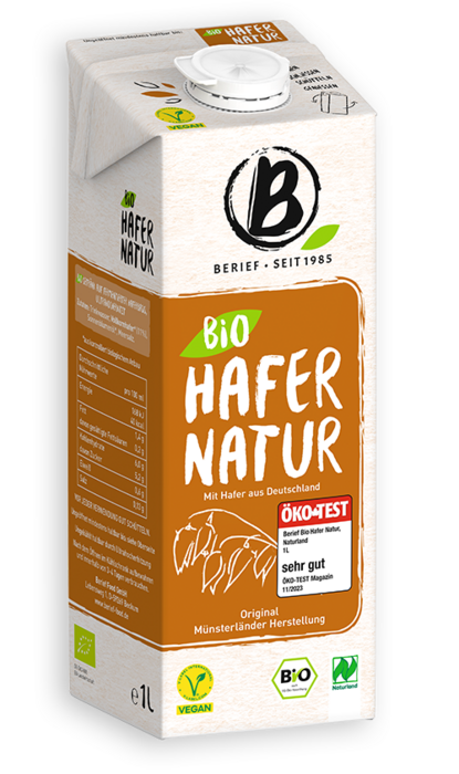 Berief Bio Hafer natur Abbildung der Packung von dem Berief Bio Hafer natur Drink
