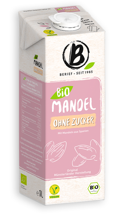 Berief Bio Mandel ohne Zucker Abbildung der Packung von dem Berief Bio Mandel ohne Zucker Drink