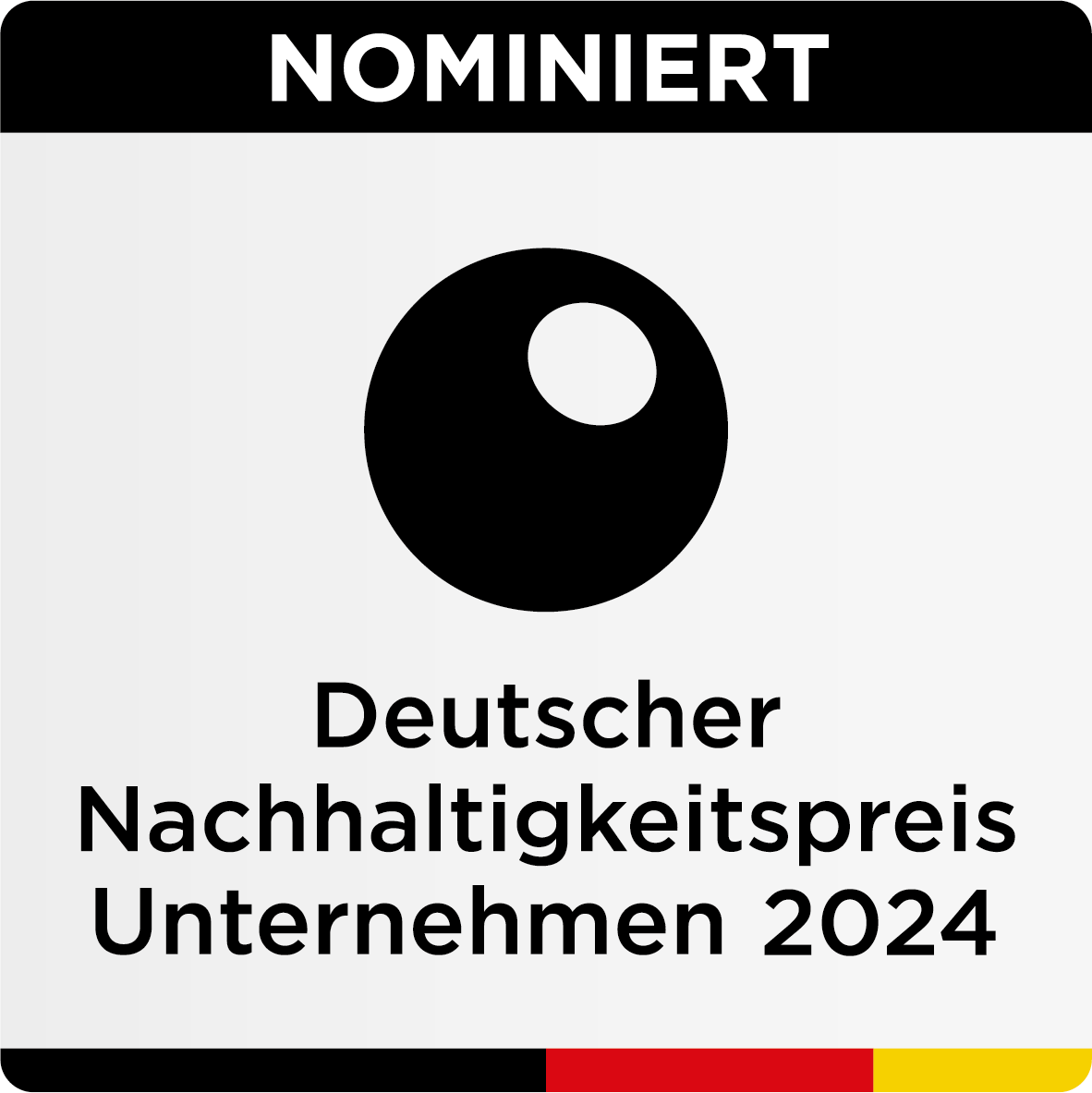 Siegel DNU 2024 Siegel "nominiert" des "Deutscher Nachhaltigkeitspreis Unternehmen 2024"